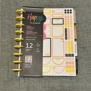 Happy Planner Vertical Layout July 2024-June 2025 Refill